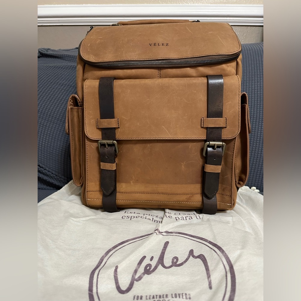 Velez Leather Backpack